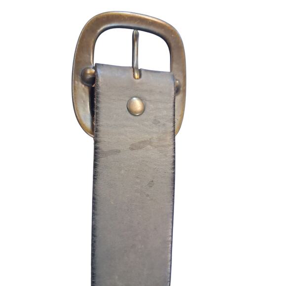 Y2K Linea Pelle Leather Women's size 36 Chunky 1½ Studded Boho Grungecore Belt - Picture 8 of 11